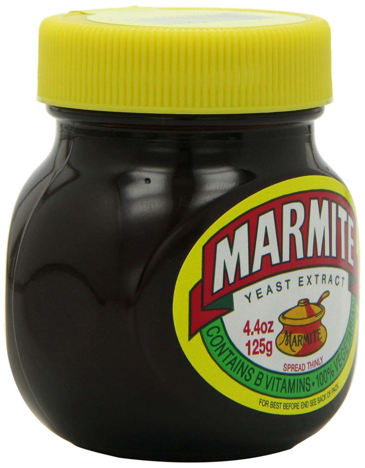 Marmite Yeast Extract, 4.4-Ounce Jars (Pack of 6)