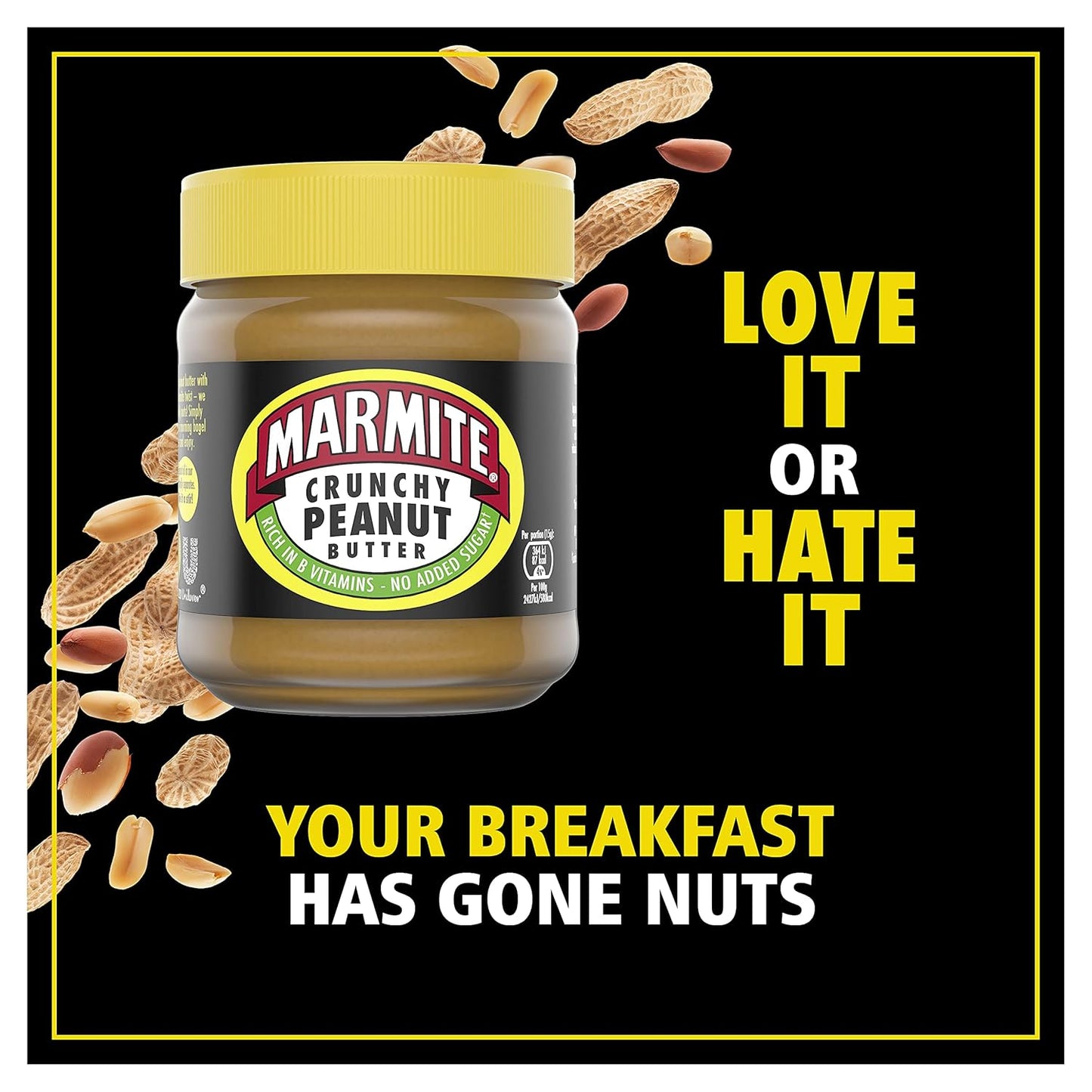 Marmite Peanut Butter Crunchy 225g Delicious Breakfast Spread